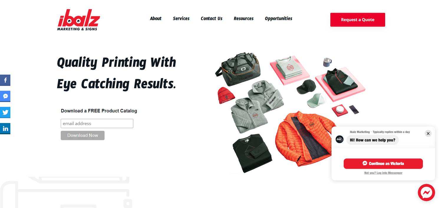 Apparel Sign Shop Website